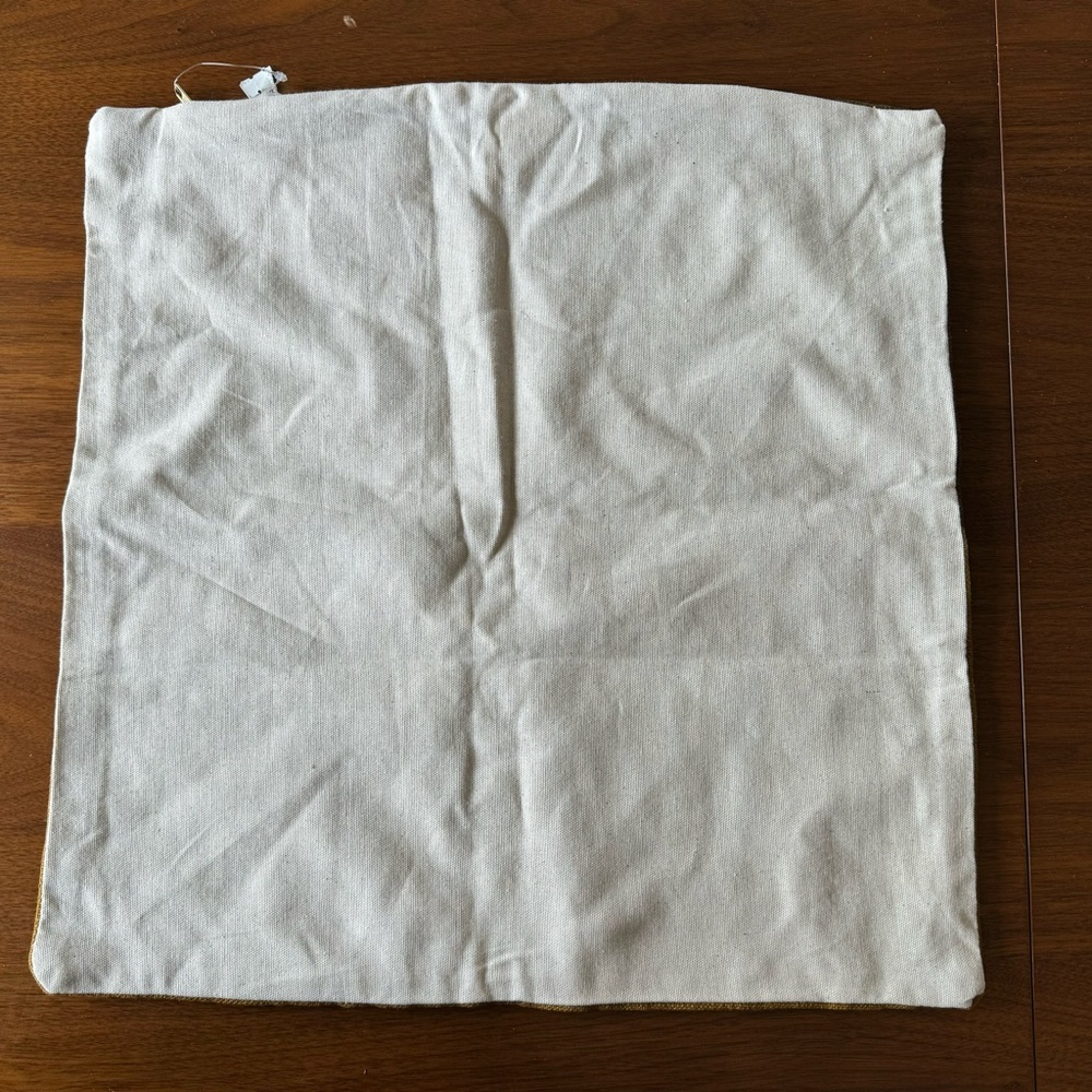 Closet clean out! CB2 Natural Dye Brown Pillow Cover Tie Dye Boho 18” x 18” New - Picture 9 of 11